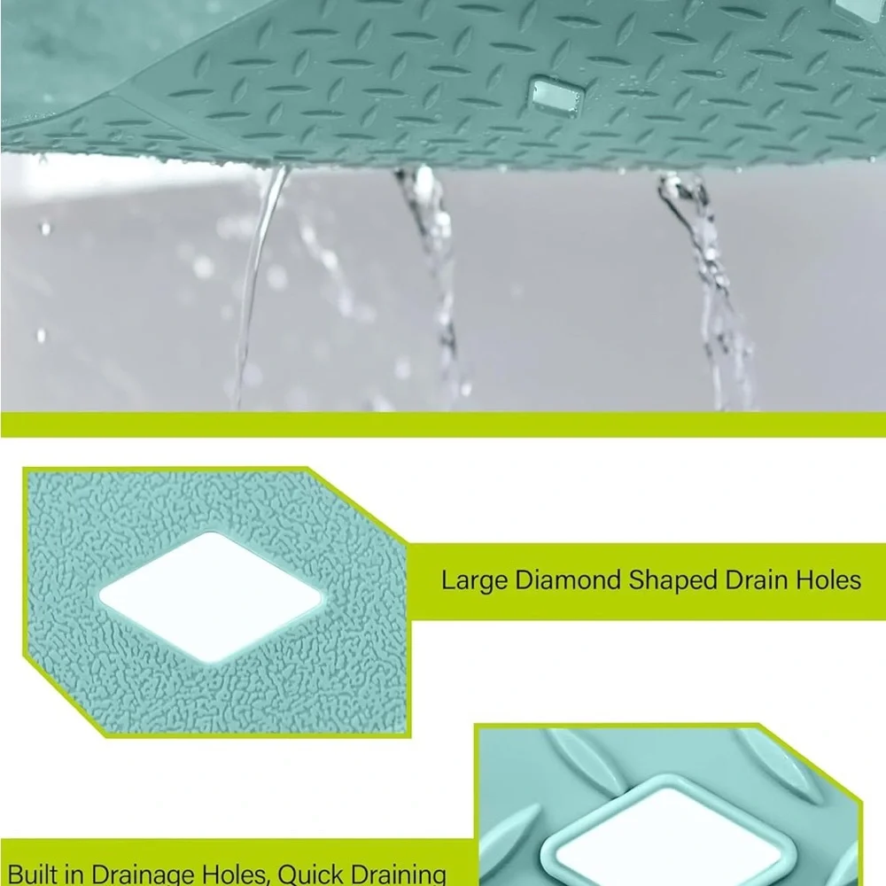Flex Whol Foldable Bathtub Mat Silicone With Suction Cups Color Gray Non Slip